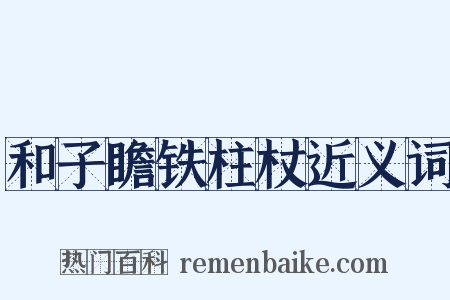和子瞻铁柱杖近义词是什么意思的图片